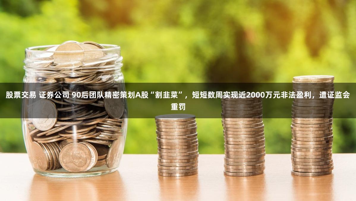 股票交易 证券公司 90后团队精密策划A股“割韭菜”，短短数周实现近2000万元非法盈利，遭证监会重罚
