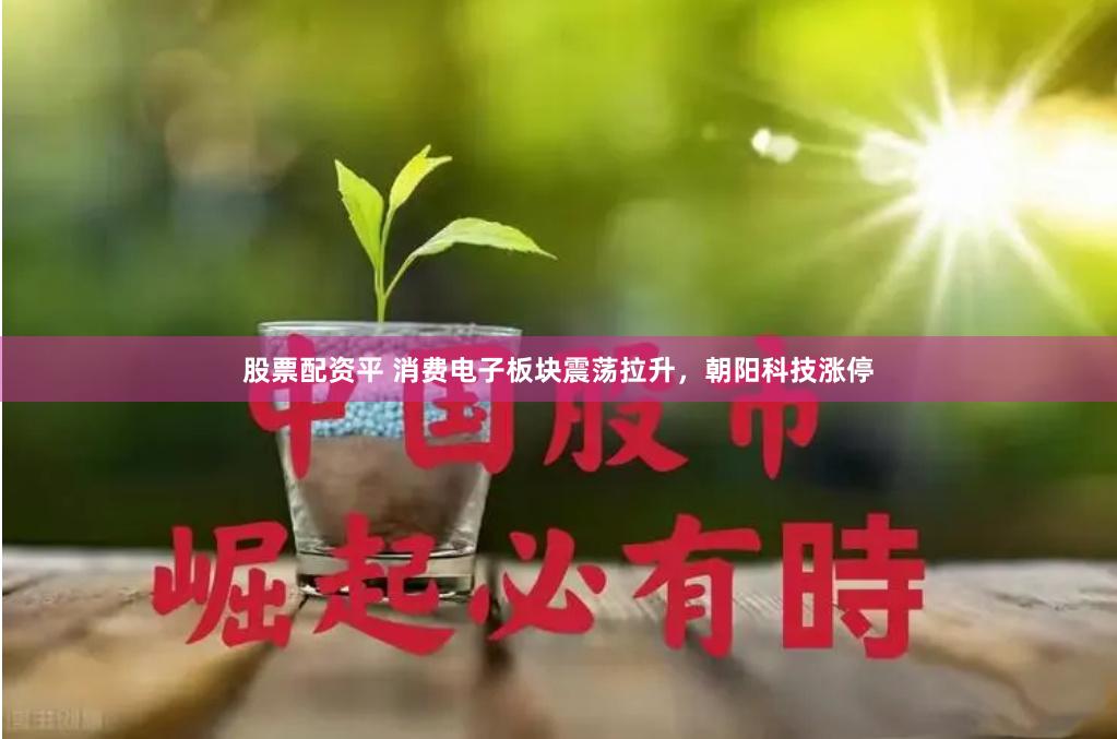 股票配资平 消费电子板块震荡拉升，朝阳科技涨停